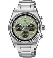 Casio EFB-730D-3AVUDF Edifice Quartz Çelik Gri Yeşil Kadran Safir Cam 40 mm Erkek Kol Saati