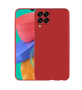 Samsung Galaxy M33 Uyumlu Kılıf Zore Premier Silikon Kapak (Kırmızı)