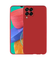 Samsung Galaxy M33 Uyumlu Kılıf Zore Premier Silikon Kapak (Kırmızı)