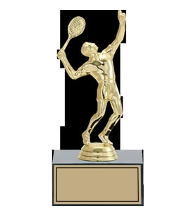 ODAK KUPA - Figürlü Kupalar - Tenis Erkek Figürlü Kupalar FG-001 C - 19 cm