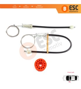 Honda S2000 AP1 AP2 1999-2009 72250-S2A-A03 İçin Sol Kapı Cam Kriko Tamir Seti