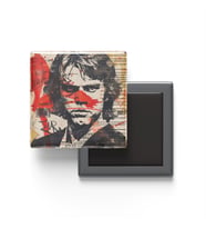 Anakin Skywalker - Baskılı Buzdolap Magneti Kare - 9x9 cm