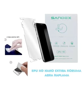 Infinix HOTE 70 Uyumlu NANO FULL Arka Kaplama Esnek ULTRA İnce - SANDEX - EPU HD