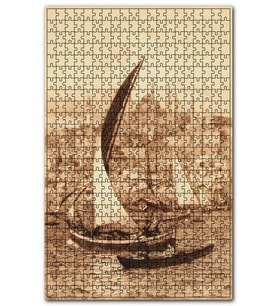 Cakapuzzle Haliçin Girişinde Yelkenli Kayıklar Puzzle Yapboz MDF (Ahşap) (120 Parça)