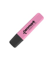 Penmark Neon Fosforlu İşaretleme Kalemi Pembe Fosforlu Kalem (10 Lu Paket)