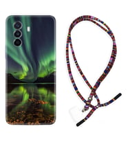 Huawei Nova Y70 Y90 Nova 9 SE  Kılıf Boyun Asklı Rasta Silikon Kuzey Işıkları 1327