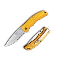 CAT DA980006 Kemer Askı Kancalı Katlanabilir 20CM Paslanmaz Çelik Sarı Kamp Çakısı