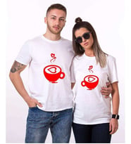 Tshirthane Sıcacık Aşk Sevgili Kombinleri Tshirt Kombini (Tek Ürün Fiyatıdır.)