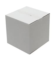 23x23x23cm Tek Oluklu Koli - Beyaz