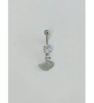 Kuğu Detaylı Göbek Piercing - Pg0100