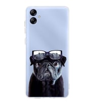 PrintiFy Samsung Galaxy A04e ile Uyumlu 1mm Slim Fit Köpek 3 050f Baskılı Şeffaf  Kılıf