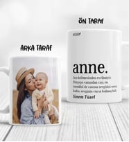 Kişiye Özel Fotoğraflı Anne Kupa Bardak