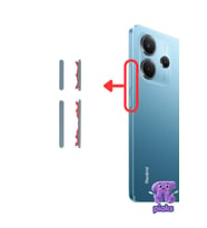 Redmi Note 14 4G Açma Kapama Ve Yan Ses Tuşu Plastik Düğme 24117RN76G Uyumlu