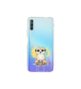 Huawei P Smart Pro ile Uyumlu Splash Mirket Tasarımlı Şeffaf Silikon Kılıf