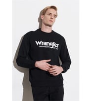 Wrangler Erkek Regular Fit Normal Kesim Pamuklu Sıfır Yaka Siyah Sweatshirt - W212025001