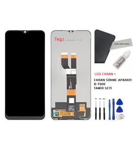 Tkgz - Oppo Realme C11 -2021- Uyumlu Lcd Ekran Dokunmatik -A- Kalite + B-7000 + TAMİR SETİ