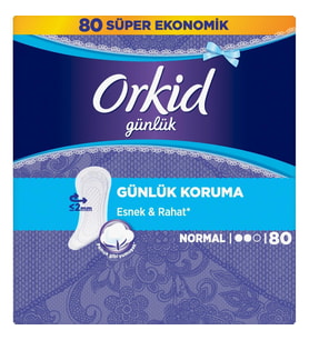 Orkid Günlük Ped Normal 80 Li Mor Paket Parfümsüz