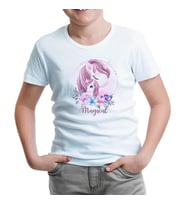 Mamacorn Çiçek Anneler Günü Beyaz Çocuk Tshirt