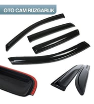 Audi A4  Cam Rüzgarlığı 4lü 2008-2015 Arası Takım (Siyah)