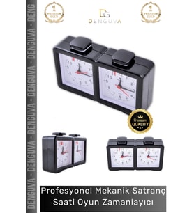 Profesyonel Taşınabilir Analog Pilli Bonus Turnuva Mekanik Satranç Saati Oyun Zamanlayıcı
