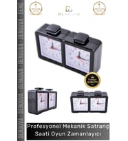 Profesyonel Taşınabilir Analog Pilli Bonus Turnuva Mekanik Satranç Saati Oyun Zamanlayıcı