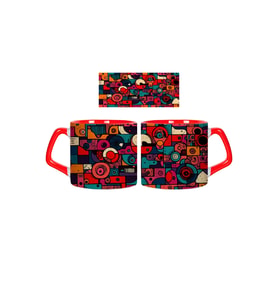 Ghostbastır Design Modern Çizgiler Kupa Bardak Tek Adet 0332