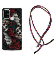 Casper E30 F20 X20 Kılıf Boyun Asklı Rasta Silikon Skull Rose 1673