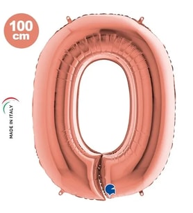 Folyo Rakam 0 Rosegold 102 Cm İKM-GRABO