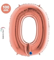 Folyo Rakam 0 Rosegold 102 Cm İKM-GRABO