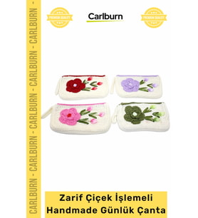 #Çanta Cüzdan Model Örgü Zarif Çiçek İşlemeli Dayanıklı İşlevsel Şık Aksesuar Modern Günlük Çanta