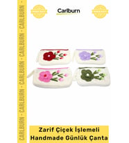 #Çanta Cüzdan Model Örgü Zarif Çiçek İşlemeli Dayanıklı İşlevsel Şık Aksesuar Modern Günlük Çanta