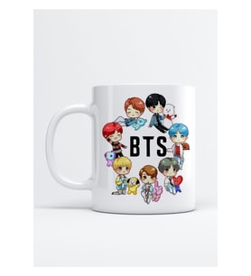 Bts Dna X Bt21 Baskılı Porselen Kupa Bardak