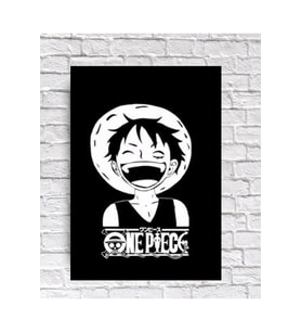 One Piece Poster Kapı Süsü Konsept Dekor Ahşap Tablo (19x28 cm)