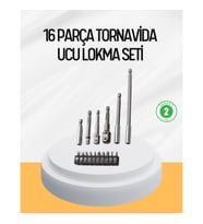 Mey İthalat® Ergonomik 16 Parça Bits Tornavida Uç ve Adaptör Seti