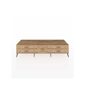 Kronos TV Ünitesi 5 Çekmeceli  220x59x51 Çam-Çam