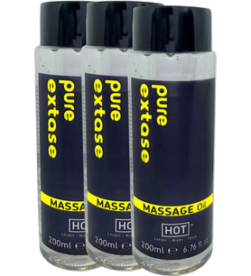 Pure Extase Massage Oil 600 ml Aromalı Yağı x 3 Adet