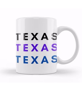 Texas Texas Texas Kupa Bardak Porselen