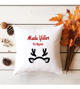 İş Arkadaşına İsimli Yılbaşı Yastık