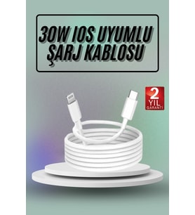 İthalat® İos Uyumlu 8 X Xs Xr 11 12 13 14/Pro Mini Şarj Kablosu
