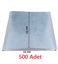 Çay Demleme Filtresi Boş Demlik Poşeti Büyük Endüstriyel Boy Kazan Galoşu Bonesi 15x15 cm 500 Adet Ev Otel Cafe Horeca