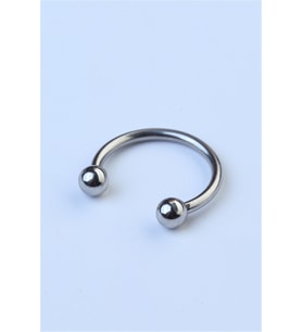 Düz Yarımay Silver Piercing