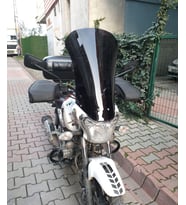 MOTOCAM Bajaj V15 Ön Cam 2017-2018 Model 57cm Siyah Renkli 4mm
