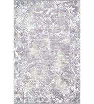 Eliana Home Baskılı, Yıkanabilir Kaymaz Taban Salon Halısı LNA0544 100x150 cm (Gri)