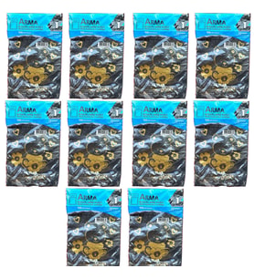 Arma Baskılı Mini Blok Poşet Torba - No : 1 - 22x35 Cm. - Siyah - 100 Adetlik 10 Paket