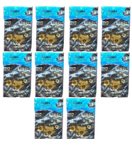 Arma Baskılı Mini Blok Poşet Torba - No : 1 - 22x35 Cm. - Siyah - 100 Adetlik 10 Paket