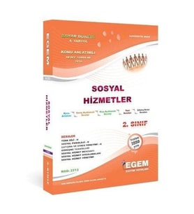 Egem Eğitim Yayınları AÖF 2. Sınıf Sosyal Hizmetler Bahar Dönemi 4. Yarıyıl Konu Anlatımlı Soru Bankası (Çok Renkli)