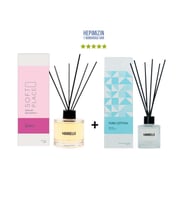 İpeksi Soft Place 120 ml + Pure Cotton 50 ml & Dekoratif Ortam Kokusu - Bambu Çubuklu (Şeffaf)