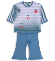 Civil Baby Karışık Meyve Baskılı 6-18 Ay Takım - Pastel Mavi