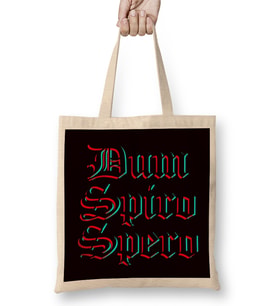 Dum Spiro Spero Language Latin Phrase Education Motivation Bez Çanta Uzun Saplı