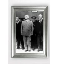 Gümüş Çerçeveli Atatürk Tablo a608